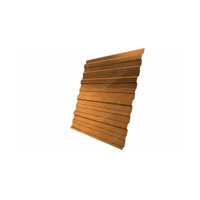 Профнастил С10A 0,45 Print Premium с пленкой Golden Wood